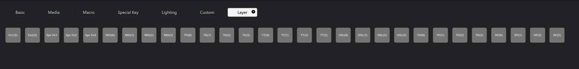 a darkthemed user interface displaying various button options including categories like home movies people and a search bar at the top below there are multiple grey button squares arranged in a row the background is black digital production A dark-themed user interface displaying various button options, including categories like Home, Movies, People, and a search bar at the top. Below, there are multiple grey button squares arranged in a row. The background is black.