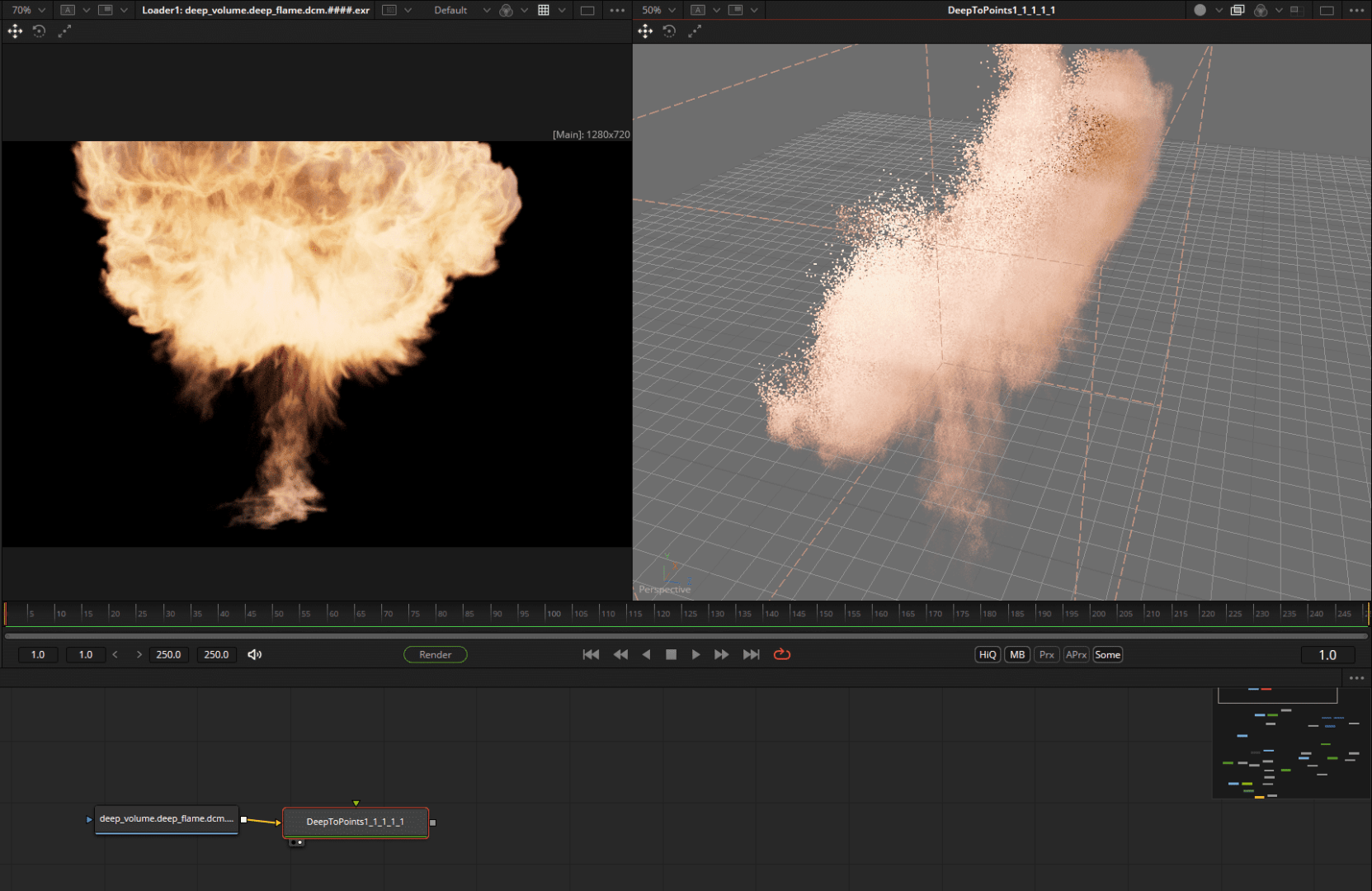 fire explosion simulation in 3d software interface digital production Fire explosion simulation in 3D software interface.