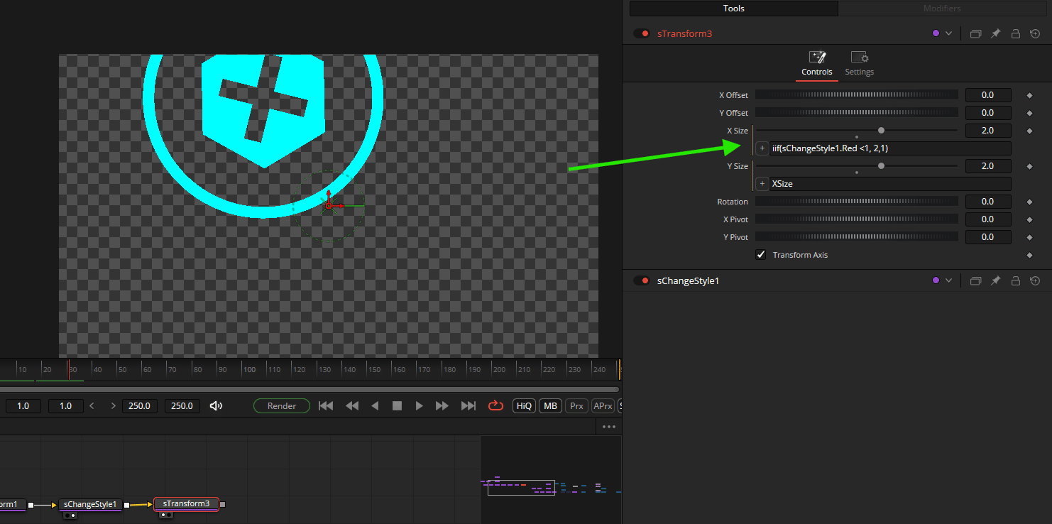 editing parameters in a visual software interface with a blue icon digital production Editing parameters in a visual software interface with a blue icon
