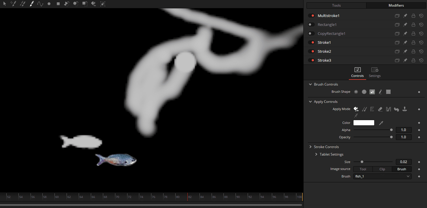 digital painting of two fish on a dark background digital production Digital painting of two fish on a dark background.