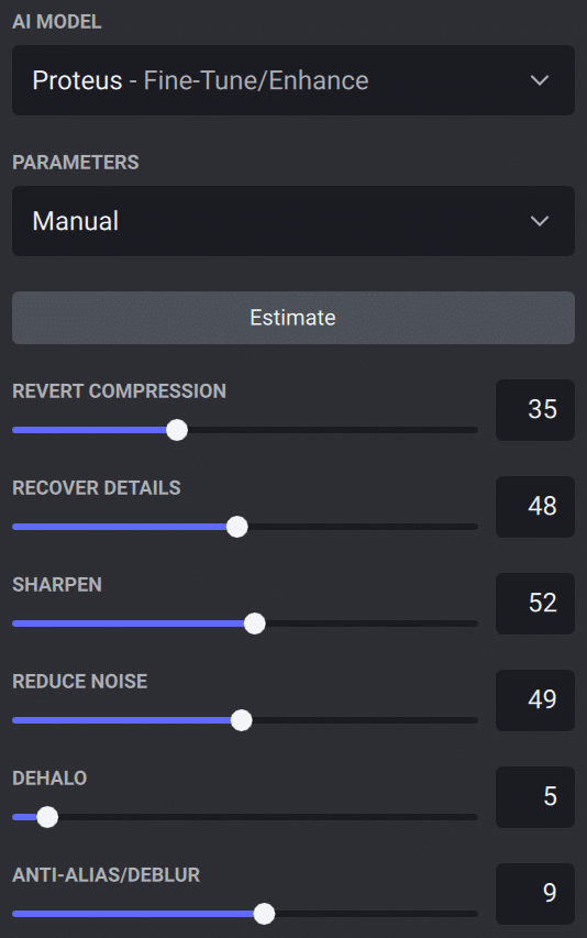 proteusestimate digital production