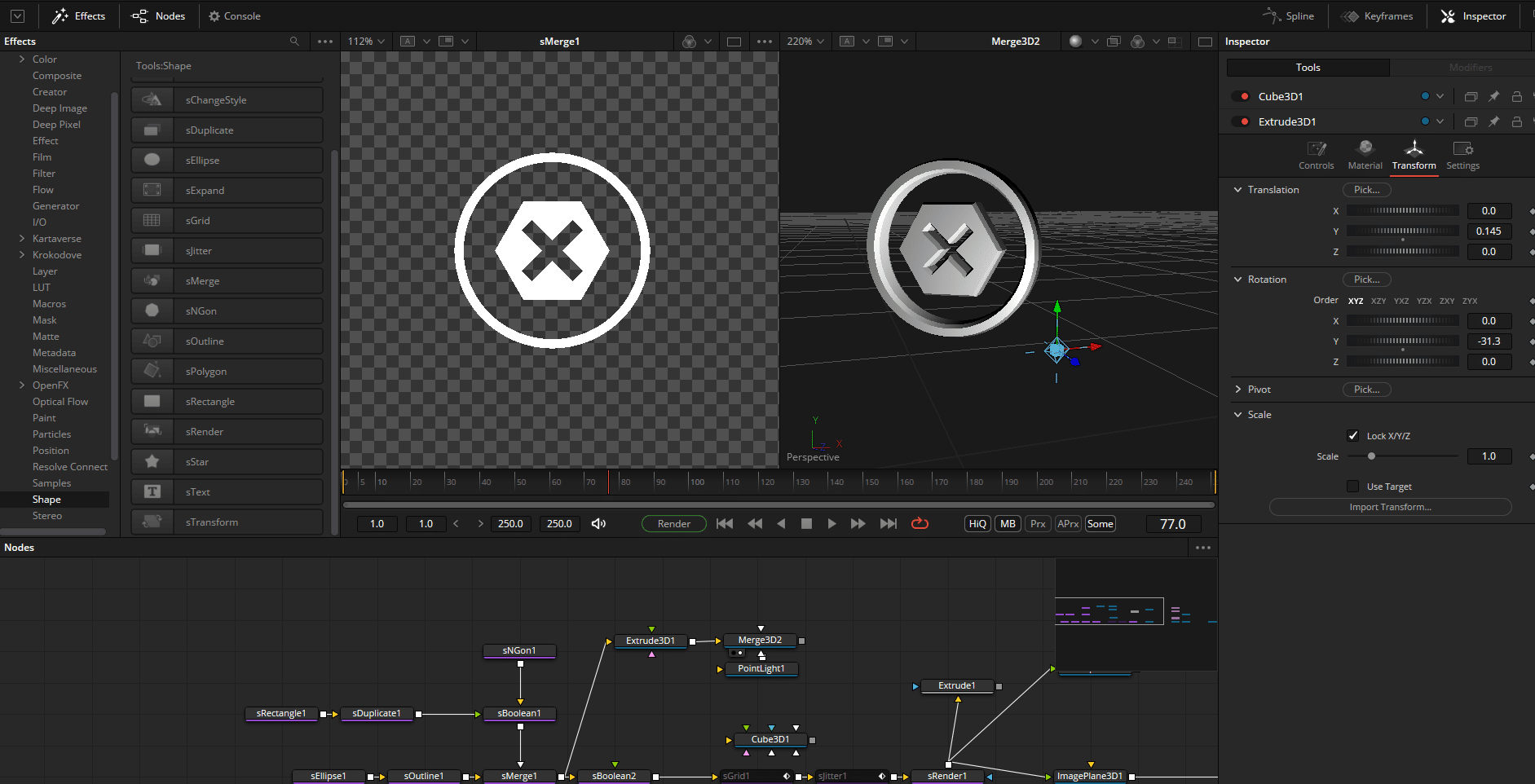 graphic design application interface with a cross symbol and 3d viewport digital production Graphic design application interface with a cross symbol and 3D viewport