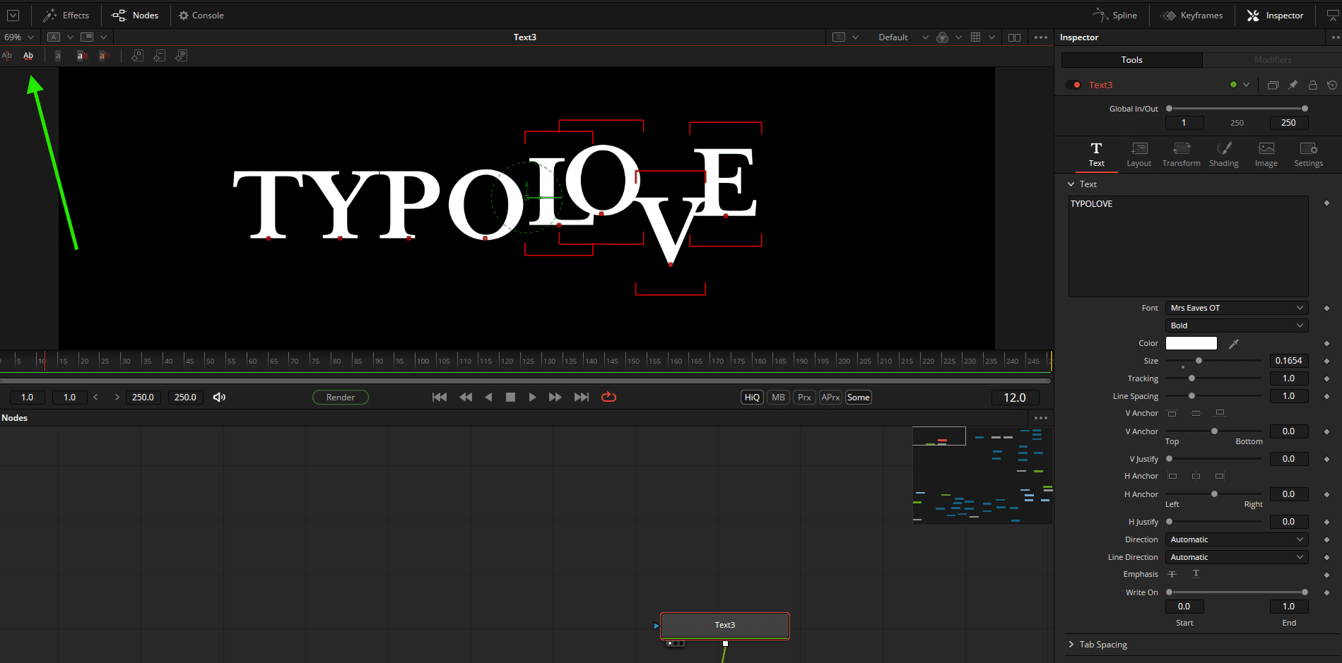 text editor with animated typography effects digital production Text editor with animated typography effects